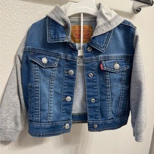 Levis Boys Regular Fit Hooded Trucker Jacket